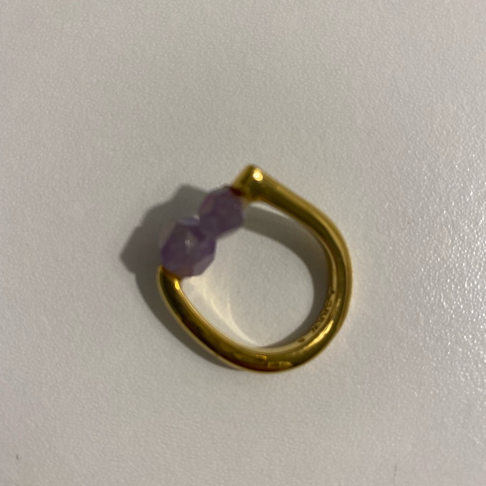 Gold and purple ring size 6 never worn